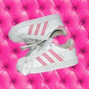 Pink & White Adidas Sneakers